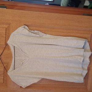 Grey and white striped shirt